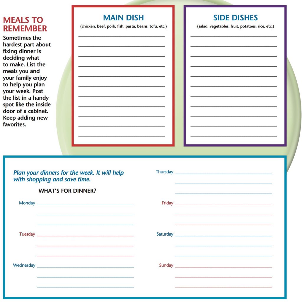 meal plan chart