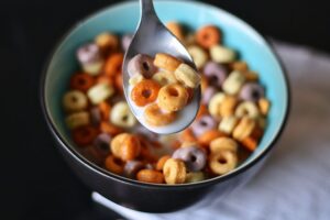 colorful cereal bowl