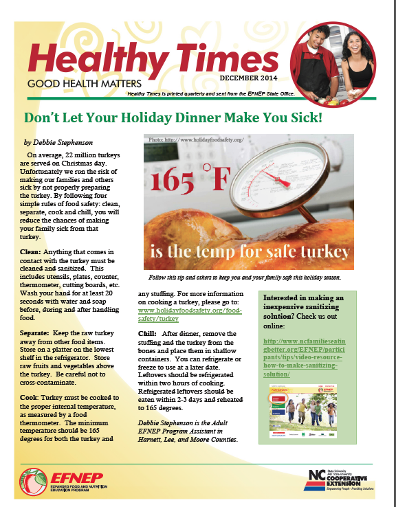 healthy times newsletter December 2014