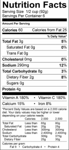kale chips nutrition facts