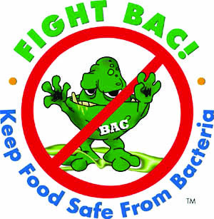 Keep food safe from bacteria poster