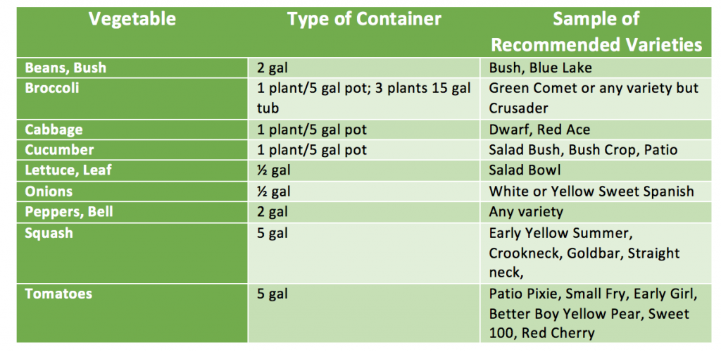 Tips for Container Gardening - EFNEP - Expanded Food and Nutrition ...