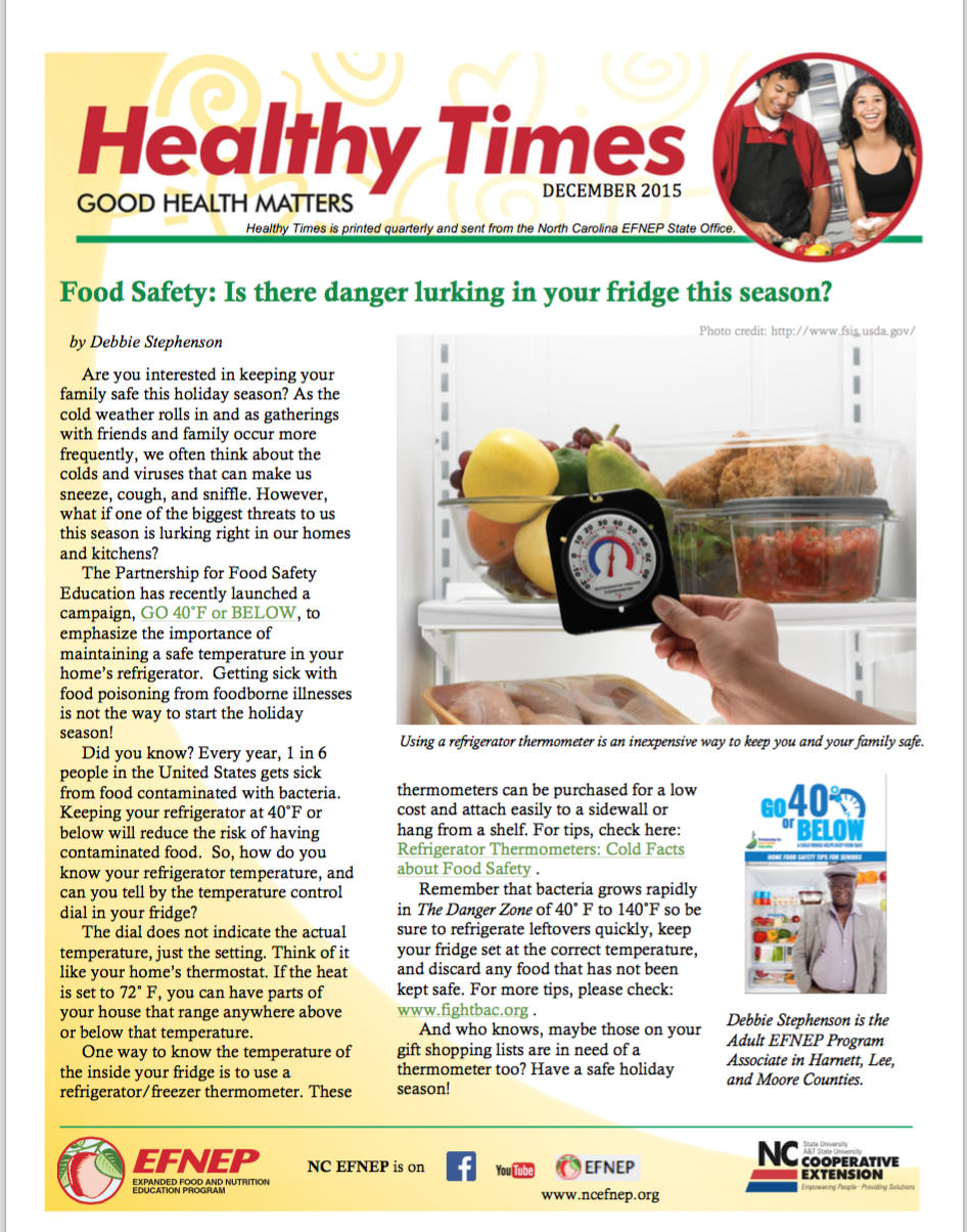 healthy times newsletter