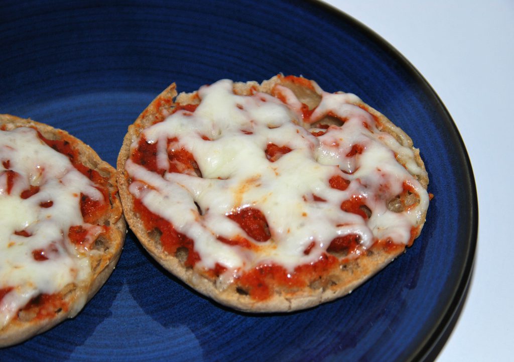 pizza on English muffin