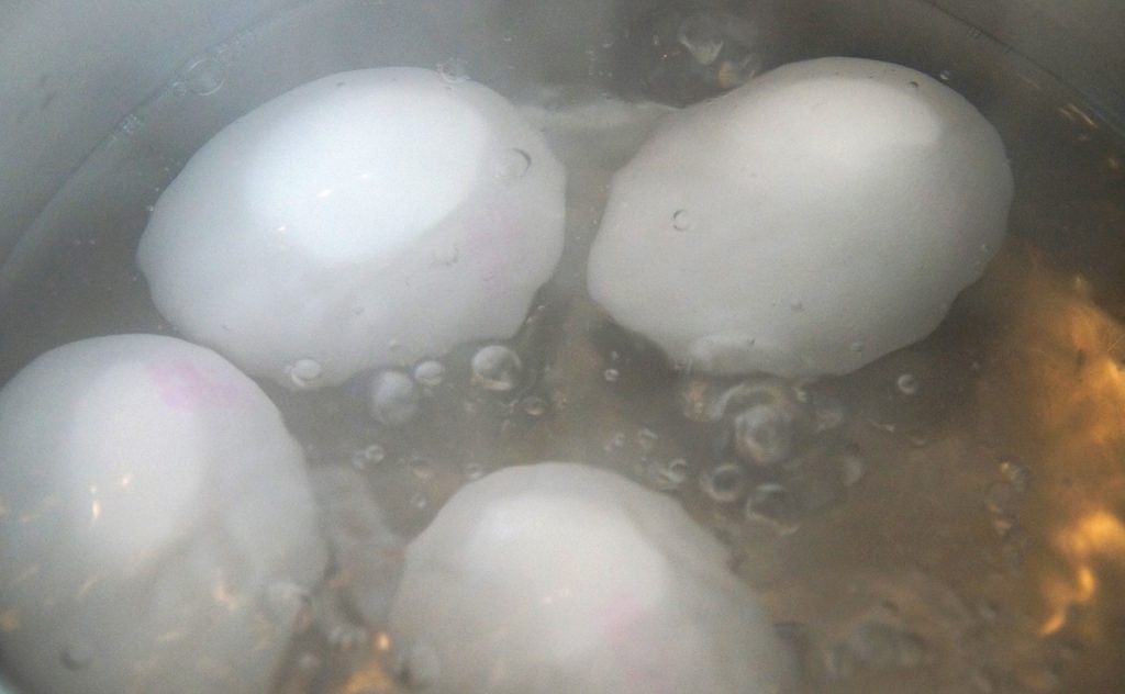 boiling eggs