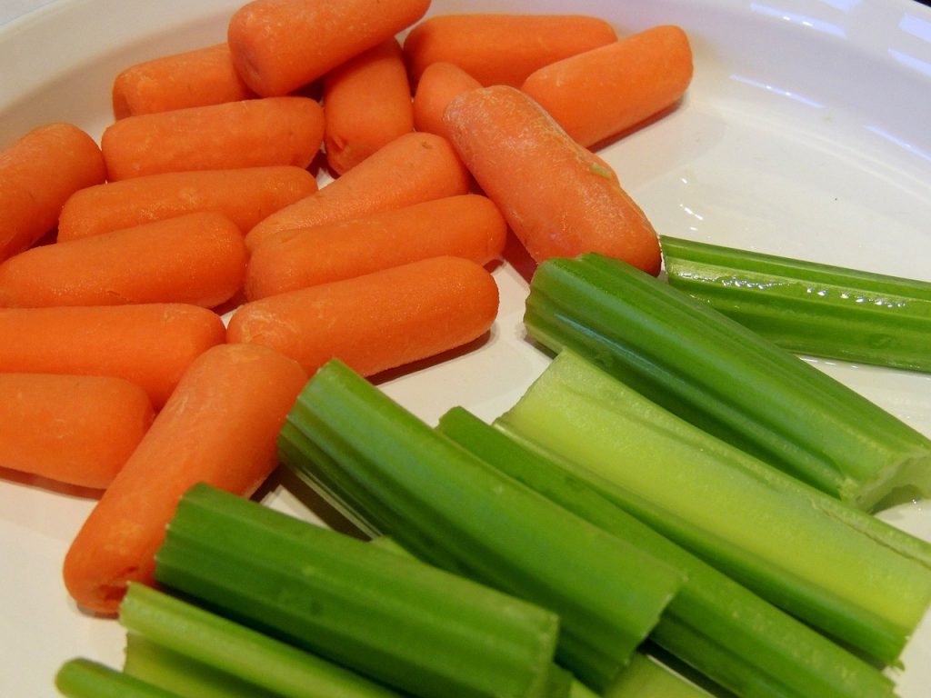 carrot and celery sticks