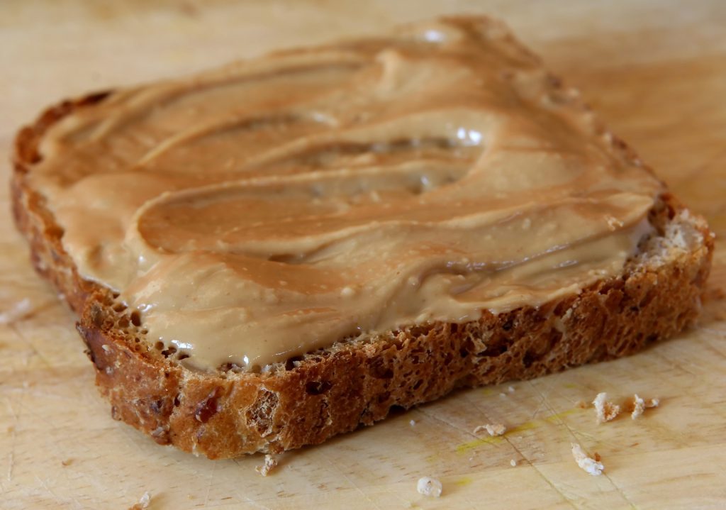 bread with peanut butter