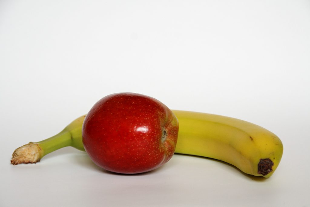 banana and apple