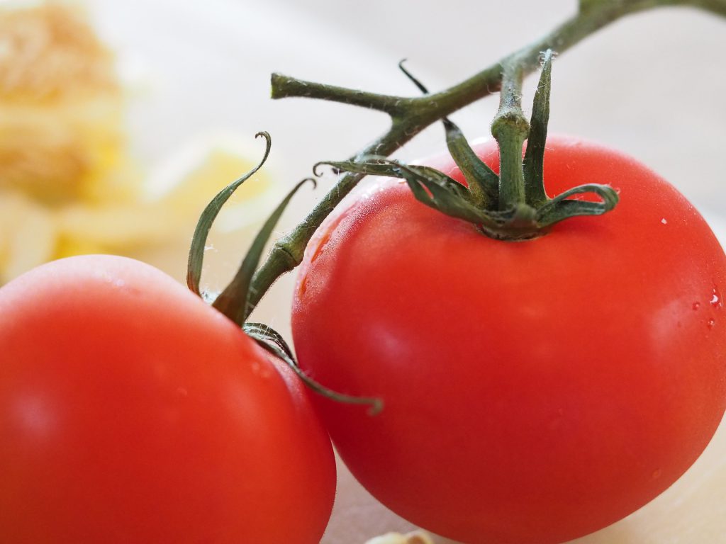 tomatoes on vine