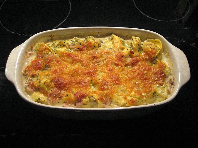 casserole dish on stove top