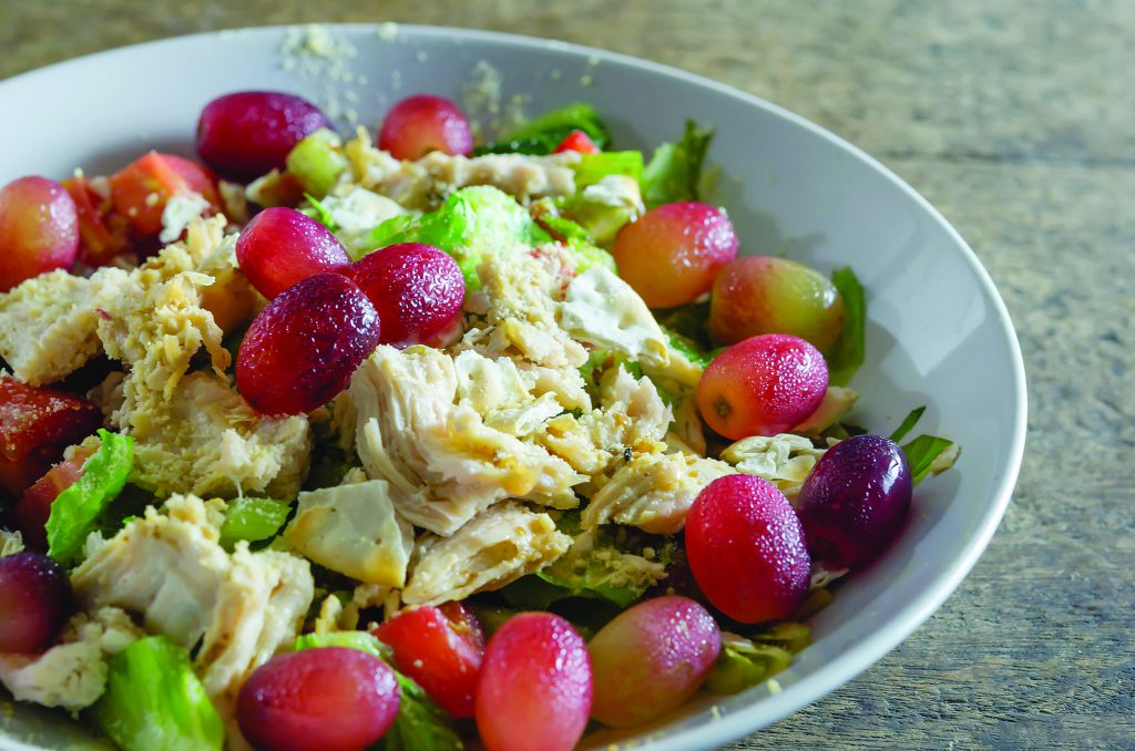 chicken salad in a bowl