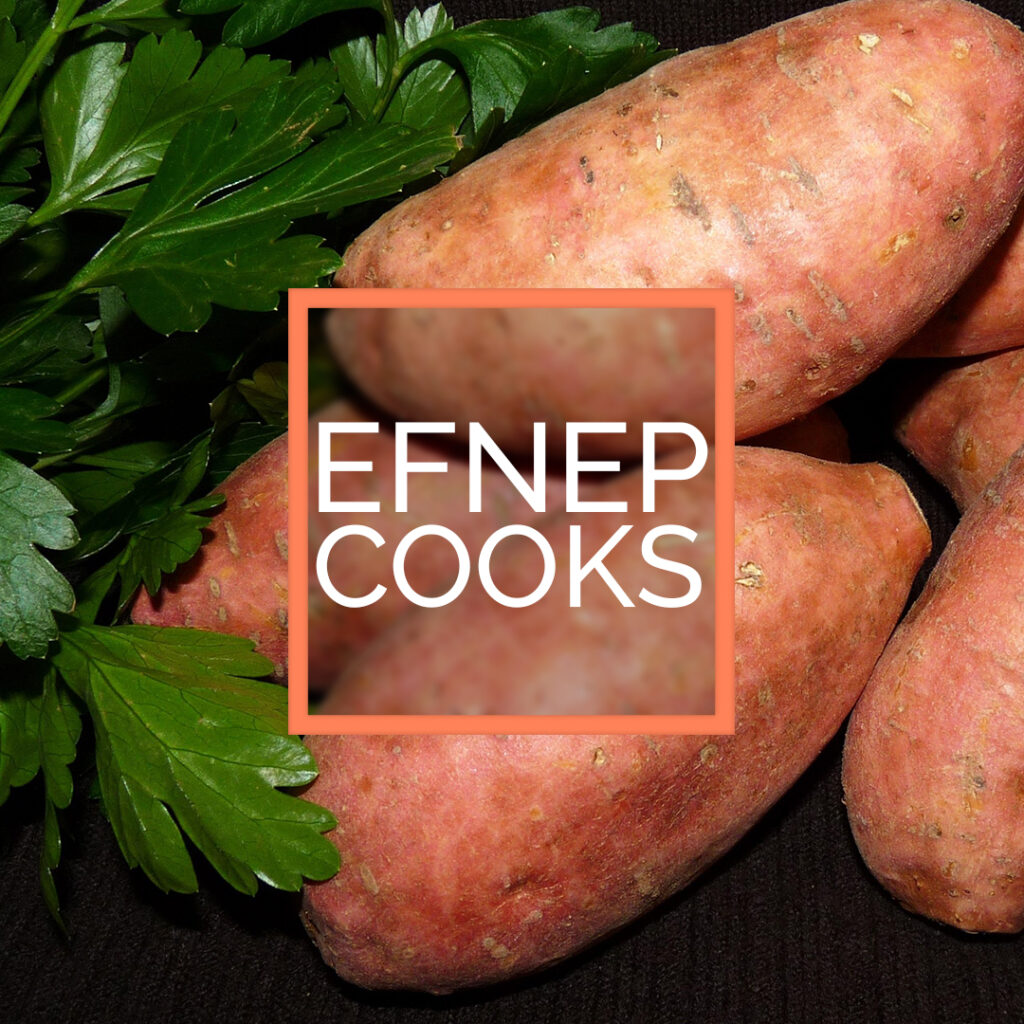 EFNEP cooks logo with sweet potatoes